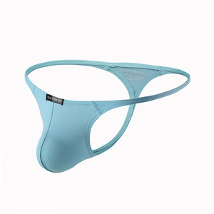 Bán buôn Mens sexy mở side <span class=keywords><strong>thong</strong></span> đồ lót jockstrap G-string thấp tăng băng lụa phồng Pouch gay đồ lót khiêu dâm biểu tượng tùy chỉnh - Product Image 2