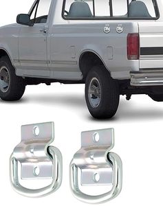 Nouveau lot de 4 anneaux en <span class=keywords><strong>D</strong></span> robustes, attaches <span class=keywords><strong>d</strong></span>'ancrage en acier galvanisé, anneaux de fixation pour cargaison, vis de montage, charge maximale de 3500 lb - Product Image 3