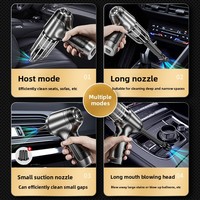 Aspirateur sans fil rechargeable multifonctionnel pour voiture, souffleur et aspirateur domestique portatif pour l'extraction de poussière
