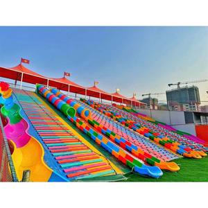 Équipement pour parc d'attractions Mur d'escalade des pneus Terrain <span class=keywords><strong>de</strong></span> jeux extérieur avec toboggan pour enfants - Product Image 3