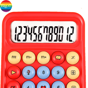 Calculatrice mignonne et colorée avec écran à 12 chiffres, en caoutchouc, pour bureau/école, promotionnelle - Product Image 3