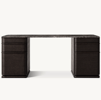 Bureau en marbre de luxe personnalisé Mobilier de maison Bureau en bois de chêne