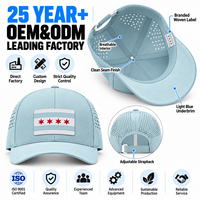 Casquette OEM ODM personnalisée en gros, découpée au laser, 6 panneaux, camouflage orange, performance, visière incurvée, respirante, avec patch en caoutchouc et fermeture strapback