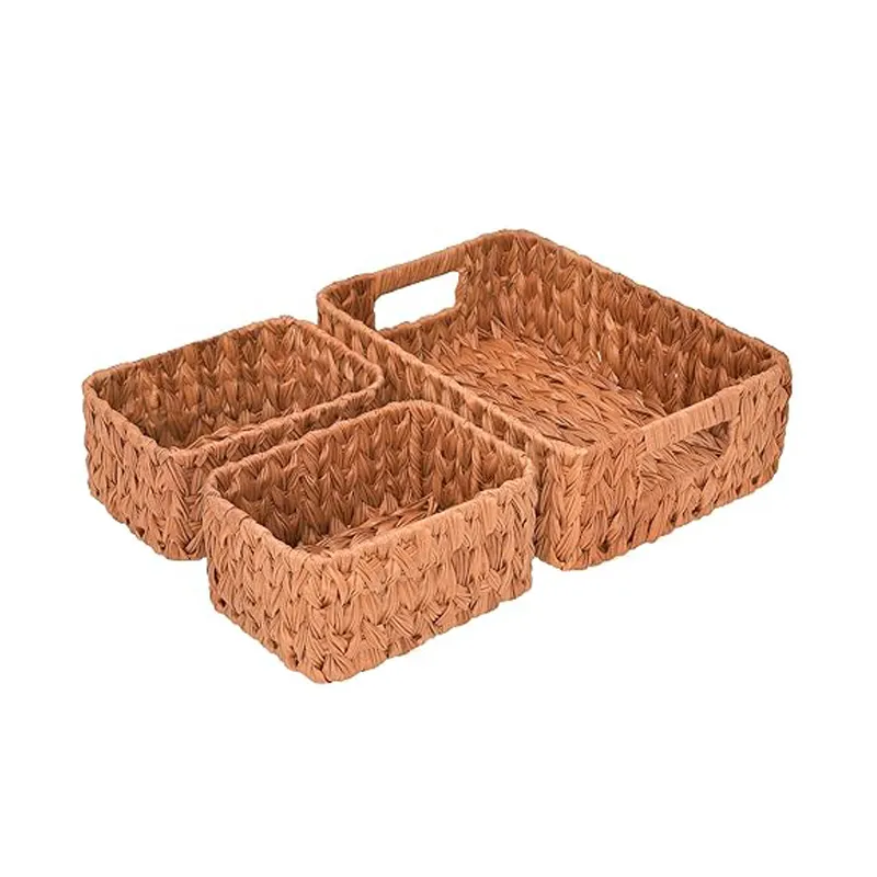 Wholesale Custom Hand-woven Waterproof Large Basket Storage Rattan Storage Basket