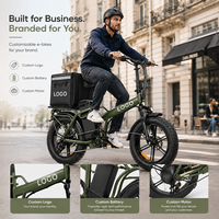 Bicicleta Eléctrica de Carga Personalizable de 48V 750W con Neumático Grueso de 20 Pulgadas, Batería de 32AH con Logotipo Personalizado y Motor para Entregas Comerciales