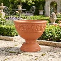 Pots de fleurs en plastique de luxe, style européen et romain, irréguliers, pour jardin, vintage, sur pied, vente en gros