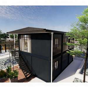 Nhà container 2 tầng có thể mở rộng Nhà mô-đun đúc sẵn với mái cách nhiệt và cửa kính cho nhà di động sang trọng - Product Image 2