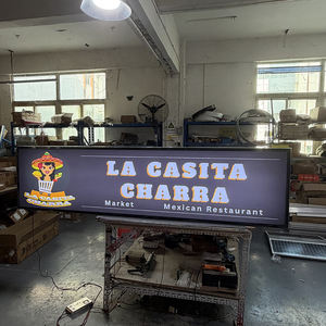 Boîte lumineuse publicitaire extérieure personnalisée en aluminium avec cadre LED, 10*5FT/305*152.5cm, pour devanture de magasin, durable et légère - Product Image 5