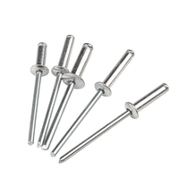 Rivet aveugle à extrémité ouverte en acier inoxydable 4.8mm 6.4mm Rivets aveugles à extrémité ouverte Rivets aveugles en aluminium Fournisseur de rivets aveugles