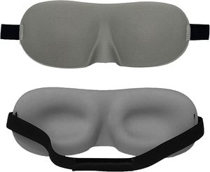 Masker Mata Tidur 3D dengan Tali Pengikat yang Dapat Disesuaikan, Penutup Mata Pria & Wanita, Penghalang Cahaya, Penutup Mata Lembut Nyaman untuk Tidur dan Perjalanan - Product Image 1