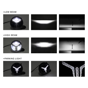 Faro LED Rotondo <span class=keywords><strong>per</strong></span> <span class=keywords><strong>Trattore</strong></span> Fendt, 5.5 Pollici 41W, Fascio Alto/Basso, Opzioni Argento e Nero - Product Image 4