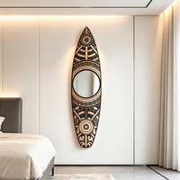 Miroir pleine longueur luxe porcelaine cristal, méduse étoilée incrustée de cristaux écrasés
