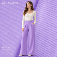 Tissu mélangé ultra doux et chaud en sergé extensible 90% coton 8% polyester 2% élasthanne 300GSM, motifs imprimés personnalisables pour manteaux et pantalons