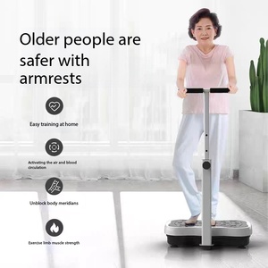 Ventes Flash : Machine d'exercice <span class=keywords><strong>vibrante</strong></span> <span class=keywords><strong>pour</strong></span> remodeler le corps, Plateforme <span class=keywords><strong>vibrante</strong></span> avec poignées, Équipement de fitness <span class=keywords><strong>pour</strong></span> femmes et hommes - Product Image 4