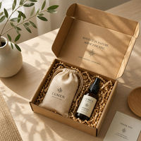 Boîte d'expédition en carton ondulé kraft écologique personnalisée avec bande adhésive pelable et scellable pour le commerce électronique et les vêtements
