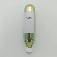 Cartouche de CO2 rechargeable 33g 45cc 38g 50cc 45g 60cc 75g 85cc 90g 100cc Mini réservoir de gaz Capsule Canister pour l'équitation Airbag