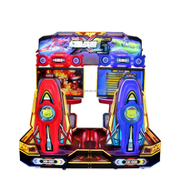 Máquina de Videojuegos Simulador de Vuelo Electrónico para Interiores, Juego de Carreras de Autos Arcade Operado con Monedas para Niños con 2 Jugadores en Inglés