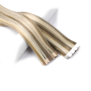 Extensiones de Cabello Natural 100% Humano K.S WIGS, Suaves, Brillantes, Sin Enredos, Doble Trama, Adhesivas, Precortadas, Mini Tamaño, 12-28 Pulgadas - Product Image 2