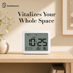 ZenMeasure Stazione <span class=keywords><strong>Meteo</strong></span> Portatile con Monitor di Temperatura e Umidità, Ampio Display LCD, Certificazione IP67 per Casa, Ufficio e Bambini - Product Image 3