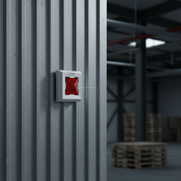 Indicador LED Remoto para Alarma de Incendio con Certificación CE, DC 6-30V, Luces Estroboscópicas LED Blancas, ABS, para Sistema de Alarma de Incendio Convencional