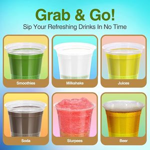 Vaso Transparente Antiderrames de Grado Alimenticio con Pajita y Tapa para Beber, Ideal para Senderismo y Aventuras al Aire Libre, para Jugo, Refresco o Cerveza - Product Image 3