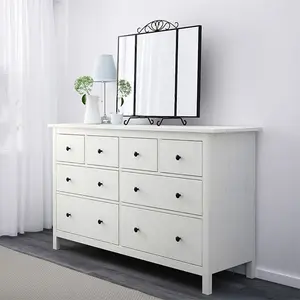 Modern Wood Buffet Cabinet Showcases And Mirror White Sideboard Console Table With 8 Drawers For Living Room Furniture