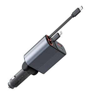 Chargeur de voiture HNT Source Factory Wholesale 78W, chargeur rapide 4 en 1 rétractable, 2 câbles Type C, chargeur de voiture portable USB pour <span class=keywords><strong>iPhone</strong></span> Pro Max - Product Image 2