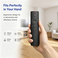 Control Remoto para Barra de Sonido, Modo Dual IR y BLE, RCT4012, OEM, ODM, de Fábrica, 12 Teclas, Botón de Silicona, 2 Pilas AAA, Código Específico, Logotipo Personalizado