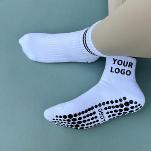 Vớ chất lượng cao OEM có phần bo chun chống trượt dành cho nữ, thanh thiếu niên, tập Pilates, Yoga, chất liệu Spandex/<span class=keywords><strong>Polyester</strong></span>/Cotton, số lượng đặt hàng tối thiểu thấp, mùa thu - Product Image 6