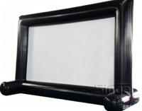 Écran de cinéma gonflable étanche en PVC de 20 pieds, scellé, pour événements en plein air et piscines