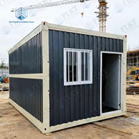 FLKT Maisons pliantes modulaires préfabriquées à prix abordable, résistantes au vent, prêtes à être expédiées, avec structure en acier