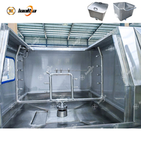 Laveuse industrielle automatique électrique en acier inoxydable pour chariots à viande