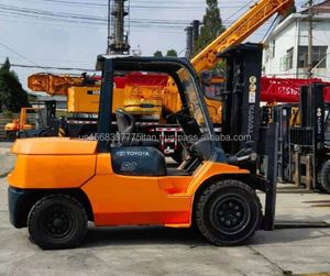 Japan Toyota 50 Diesel <b>Forklift</b> With 5 Ton Loading Capacity - Product Image 4