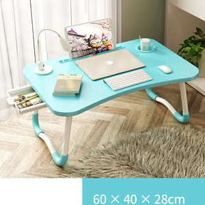 Escritorio ergonómico pequeño plegable portátil multifuncional para ordenador portátil para cama, comedor, escuela, sala de estar, uso al aire libre, hecho de MDF MFC - Product Image 3