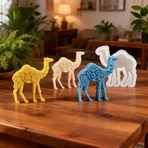 Camel Star Moon Relief Cylindrical Scented <b>Candle</b> <b>Mold</b> High Temperature Resistant For Baking - Product Image 4