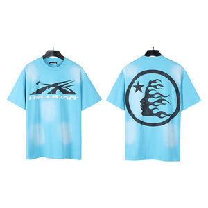Camisetas Personalizadas de Alta Calidad para Hombre, Estilo Y2K, 100% Algodón Tejido, Oversize, Casual, 240g, Ecológicas, de Secado Rápido, con Contraste - Product Image 4