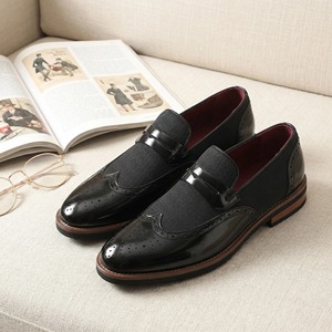 Nouvelles Chaussures Habillées Décontractées en Cuir Brogue à Bout Pointu Style Coréen pour Hommes – Collection Été 2026 - Product Image 4