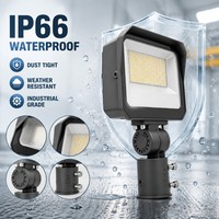 Reflector LED de Alta Luminosidad para Exteriores, 180LM/W, 15W/20W/35W, IP66, para Estadios, Estacionamientos, Iluminación de Fachadas, con Fotocélula