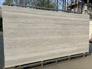 Pierre frittée en travertin personnalisable pour les comptoirs de paysage intérieur, les sols, les halls, les grandes dalles de pièce - Product Image 4