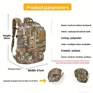 2026 New Style Oxford Water Resistant Outdoor Sports Crossfit Gym Mochila Trekking Fitness Bag <strong>Molle</strong> Tactical <strong>Backpack</strong> - Product Image 2