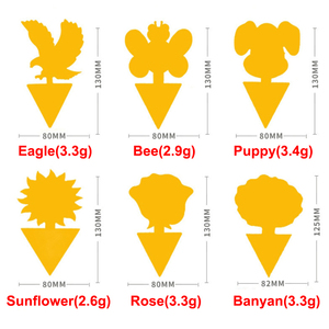 Vườn dính Fly bẫy trái cây bay trong nhà dính Côn Trùng Keo Bẫy màu vàng/Màu xanh lá cây dính trái cây bay bẫy Sticker - Product Image 5