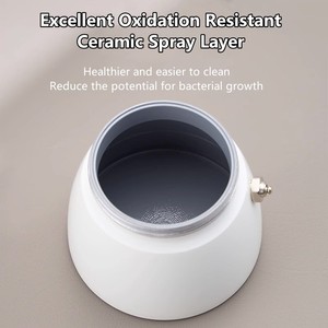 バリスタアクセサリーコーヒーツールダブルバルブモカポットイタリアンエスプレッソコーヒーメーカー屋外エキスコーヒーモカポット蓋付き - Product Image 4