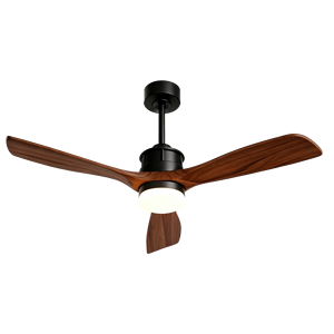 Ventilador de Techo Silencioso con Motor DC, 3 Aspas de Madera Sólida, Lámpara con Control Remoto, Luz de Ventilador de Techo para Decoración de Sala de Estar y Dormitorio - Product Image 2