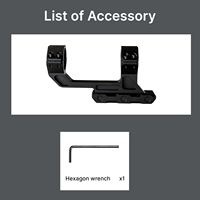 Support de lunette BANGBANG Cantilever 20 mm, hauteur centrale 1,93 po, étanche et léger pour activités de plein air