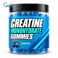 Gommes à la créatine OEM 3g de créatine monohydrate par portion sans sucre Couleurs artificielles gommes à faible teneur en calories 120 pour la nutrition sportive