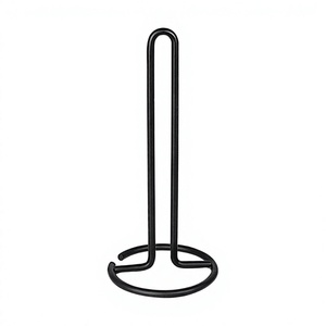 Standing Iron Metal Black Tissue <b>Paper</b> Holder For Household <b>Kitchen</b> Tabletop Decor Handmade Towel <b>Paper</b> Holder - Product Image 1