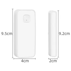 Danwish Tuya zigbee WIFI Smart Home Security Anti Theft Wireless Glass Vibrating Alarm Magnetic Door Window Sensor