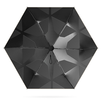 Parapluie ultra-léger à cinq plis, parapluie portable avec technologie de mémoire de forme, parapluie mini pliable anti-UV