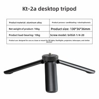 Mini trépied de bureau en alliage d'aluminium pour stabilisateur, support de lampe de remplissage, support de lampe torche, éclairage photo, diffusion en direct, 6-10 kg