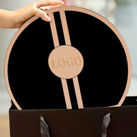 Boîte cadeau cosmétique ronde avec logo personnalisé-Emballage circulaire élégant pour le maquillage, les chocolats et les cadeaux des Fêtes avec finition de qualité supérieure